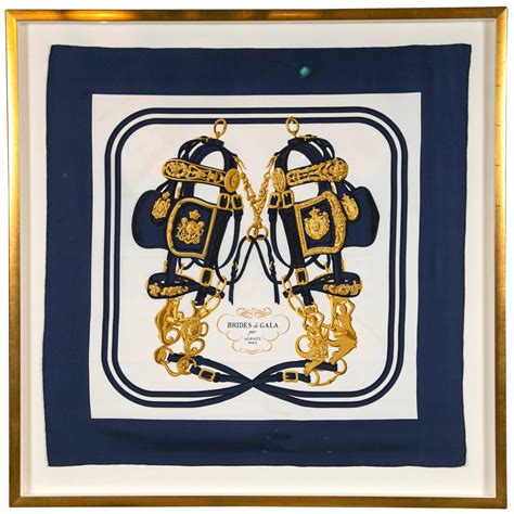 hermes scarf framed for sale